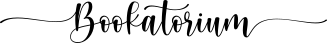 Bookatorium logo u stilu pisanih slova